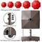 Casafield Patio Umbrella Base – Weighted Stand with Wheels for Outdoor / Lawn or Pool Deck Umbrellas